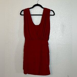 Laundry By Shelli Segal Red Backless Dress